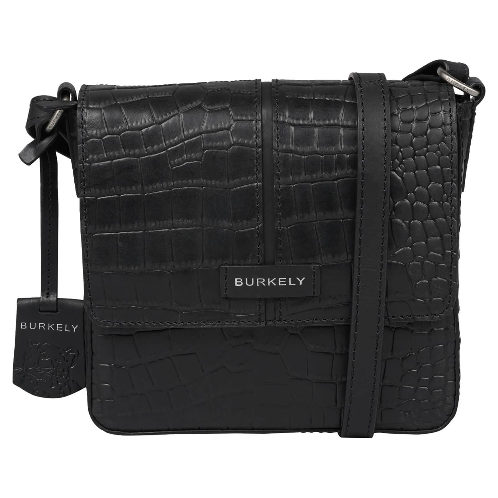 Crossbody kožená kabelka Burkely Fia, černá