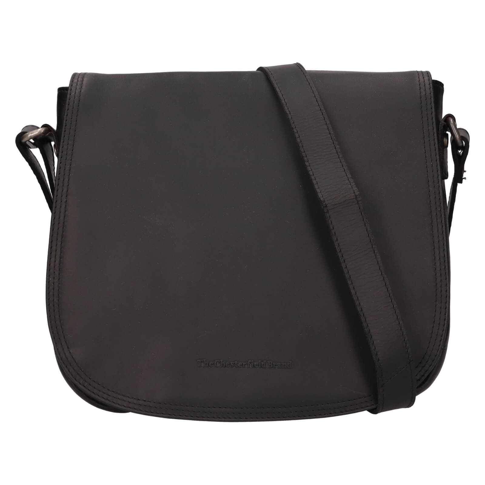 Kožená crossbody kabelka The Chesterfield Brand Martina, černá