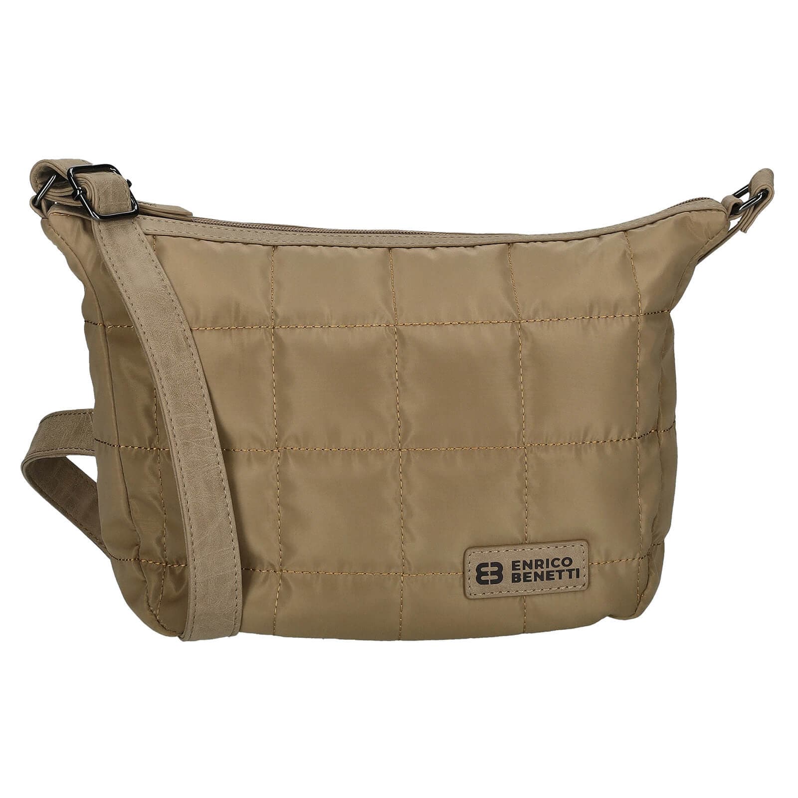 Elegantní prošívaná crossbody kabelka Enrico Benetti Paula, béžová