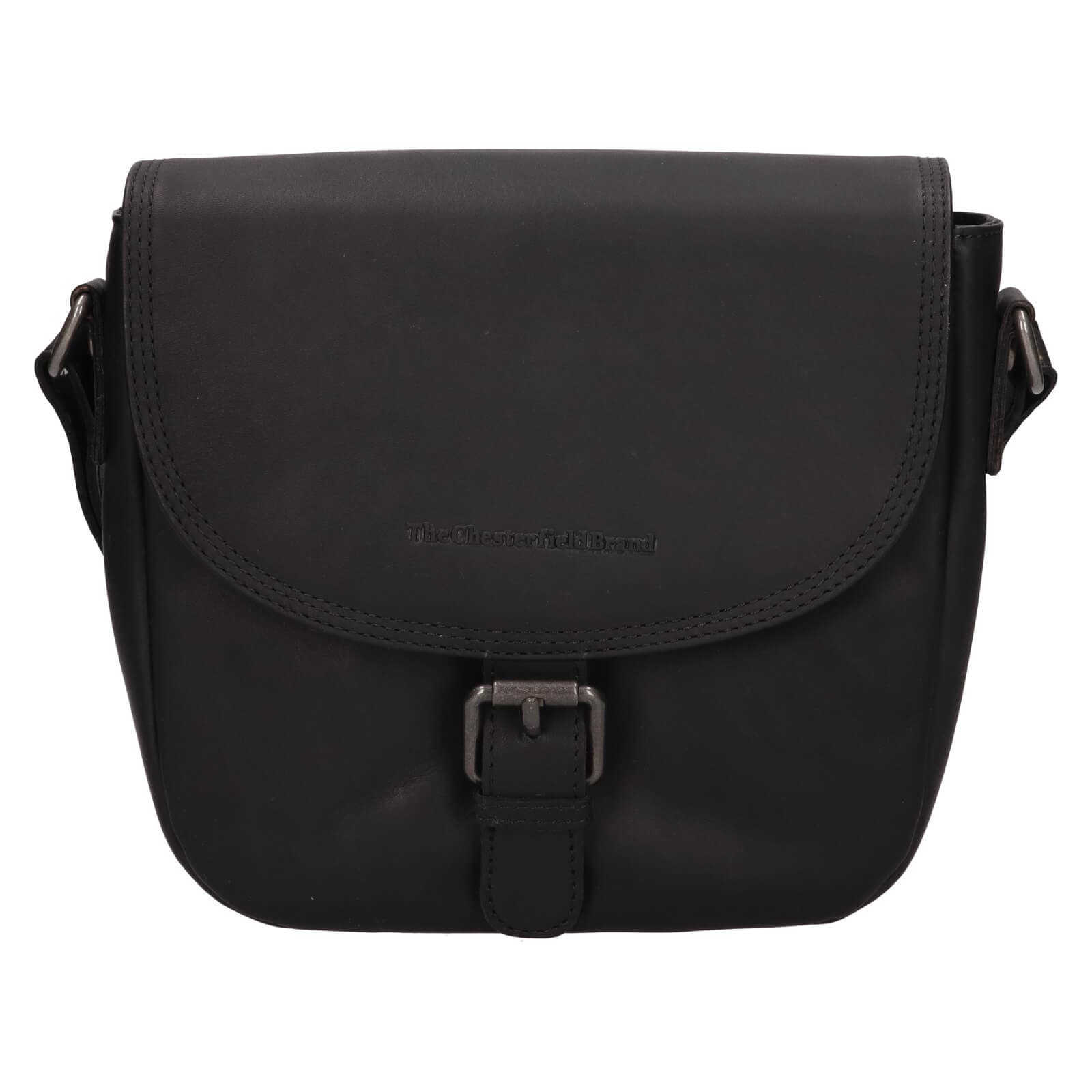 Kožená crossbody kabelka The Chesterfield Brand Diana, černá