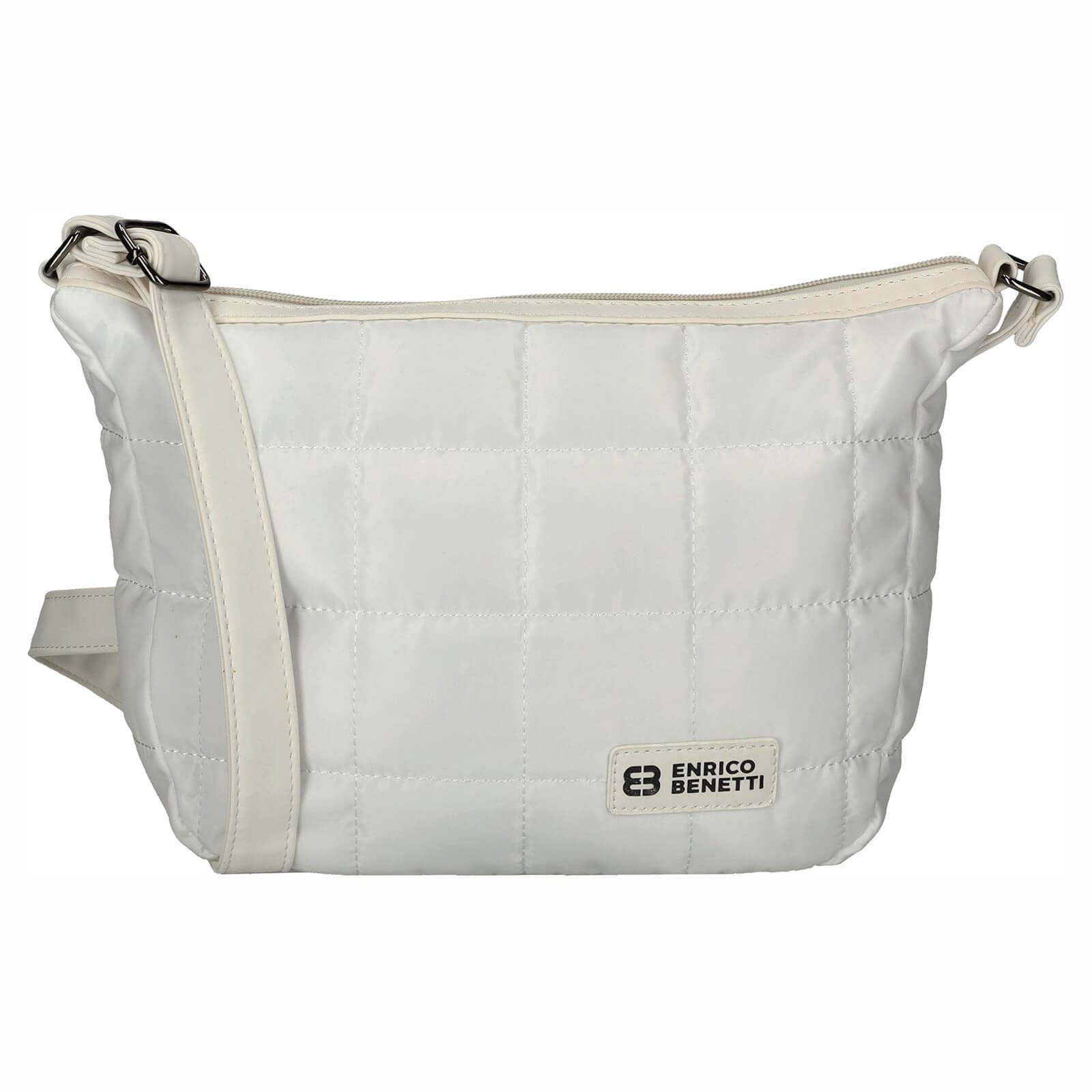Elegantní prošívaná crossbody kabelka Enrico Benetti Paula, bílá
