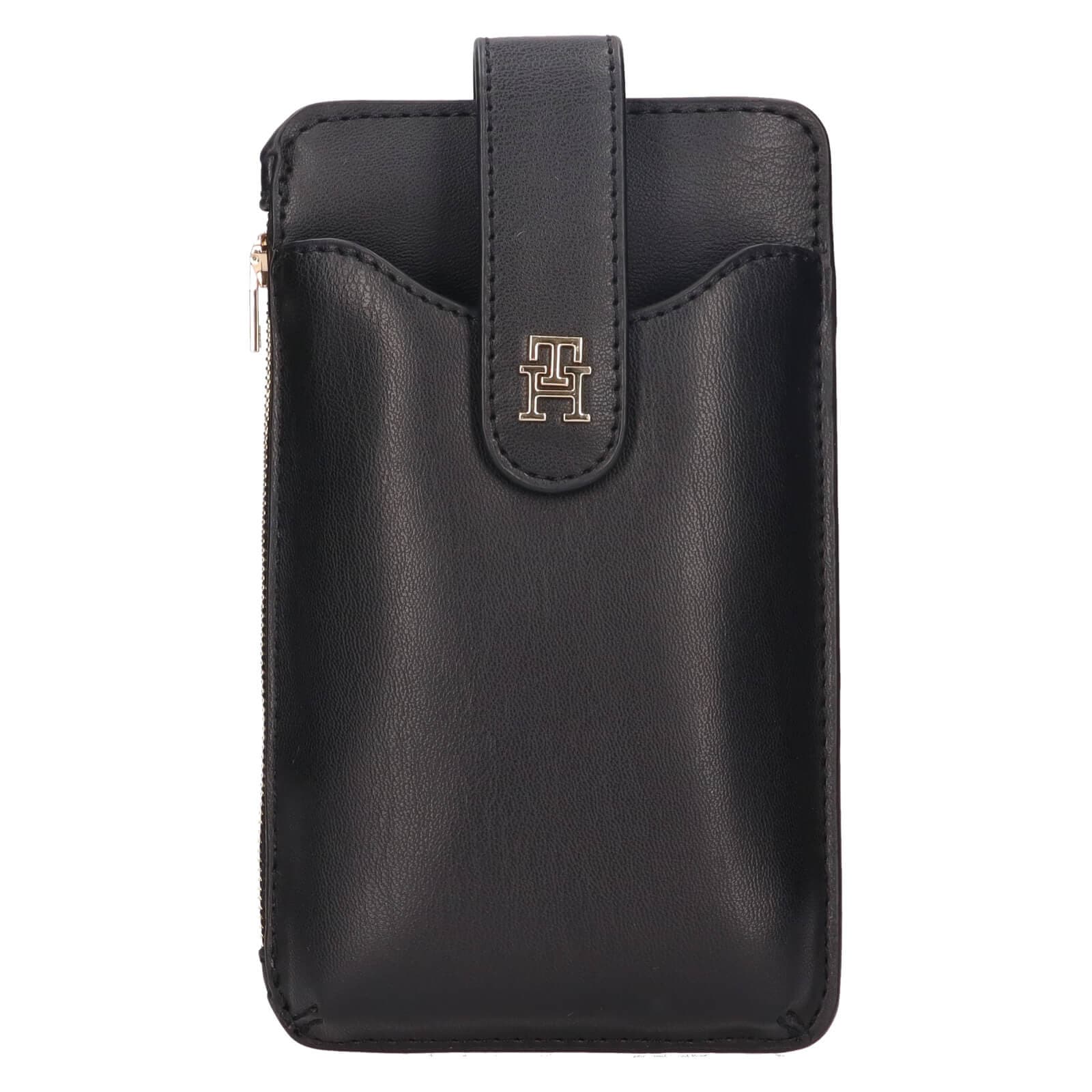 Crossbody kabelka na telefon Tommy Hilfiger Janet, černá