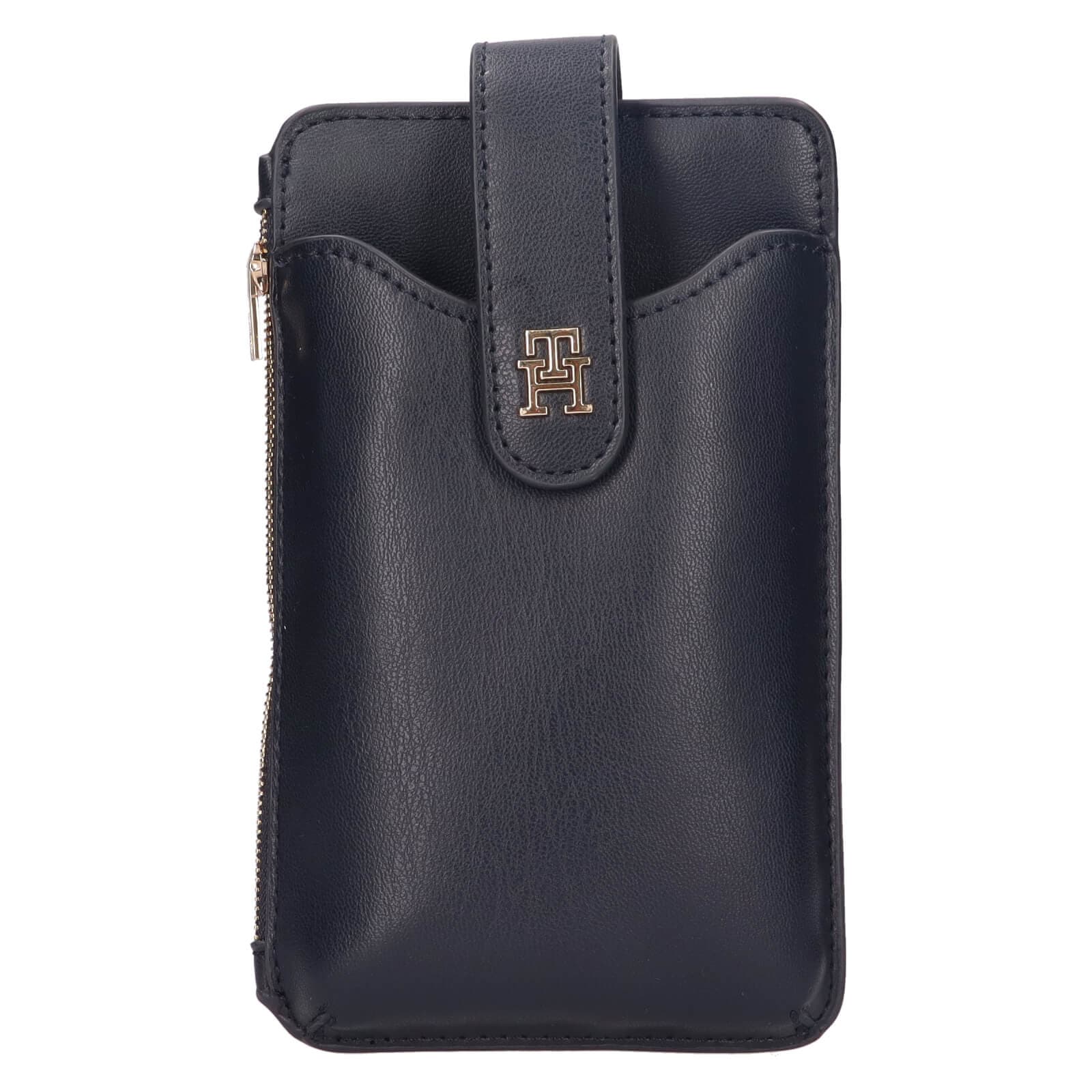 Crossbody kabelka na telefon Tommy Hilfiger Janet, modrá