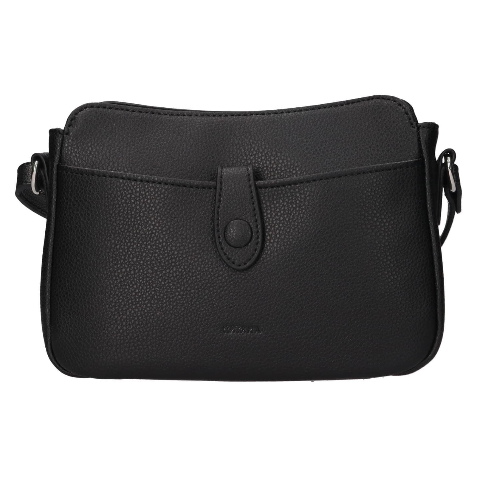 Kožená crossbody kabelka Katana Rezza, černá