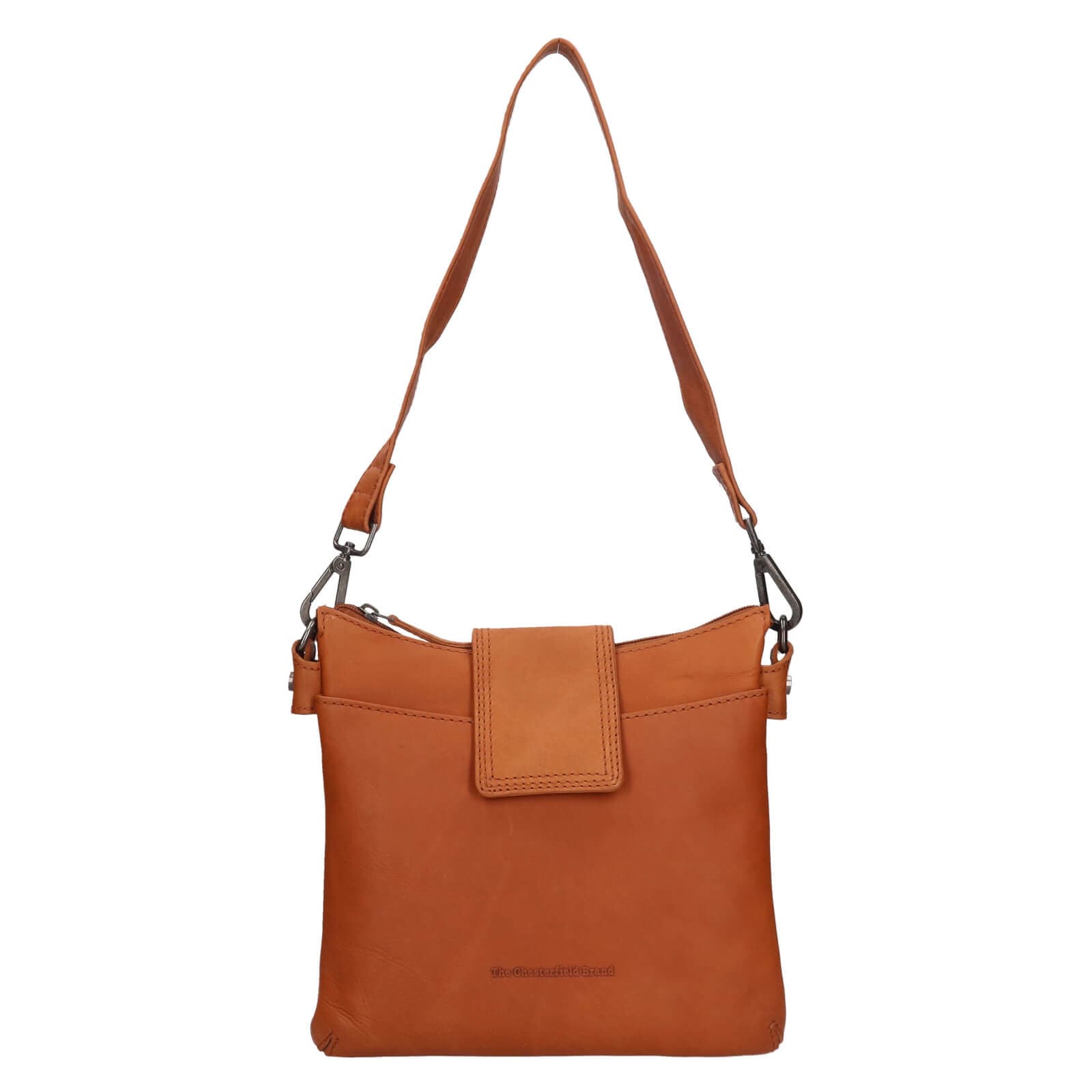 Kožená crossbody kabelka The Chesterfield Brand Calora, hnědá