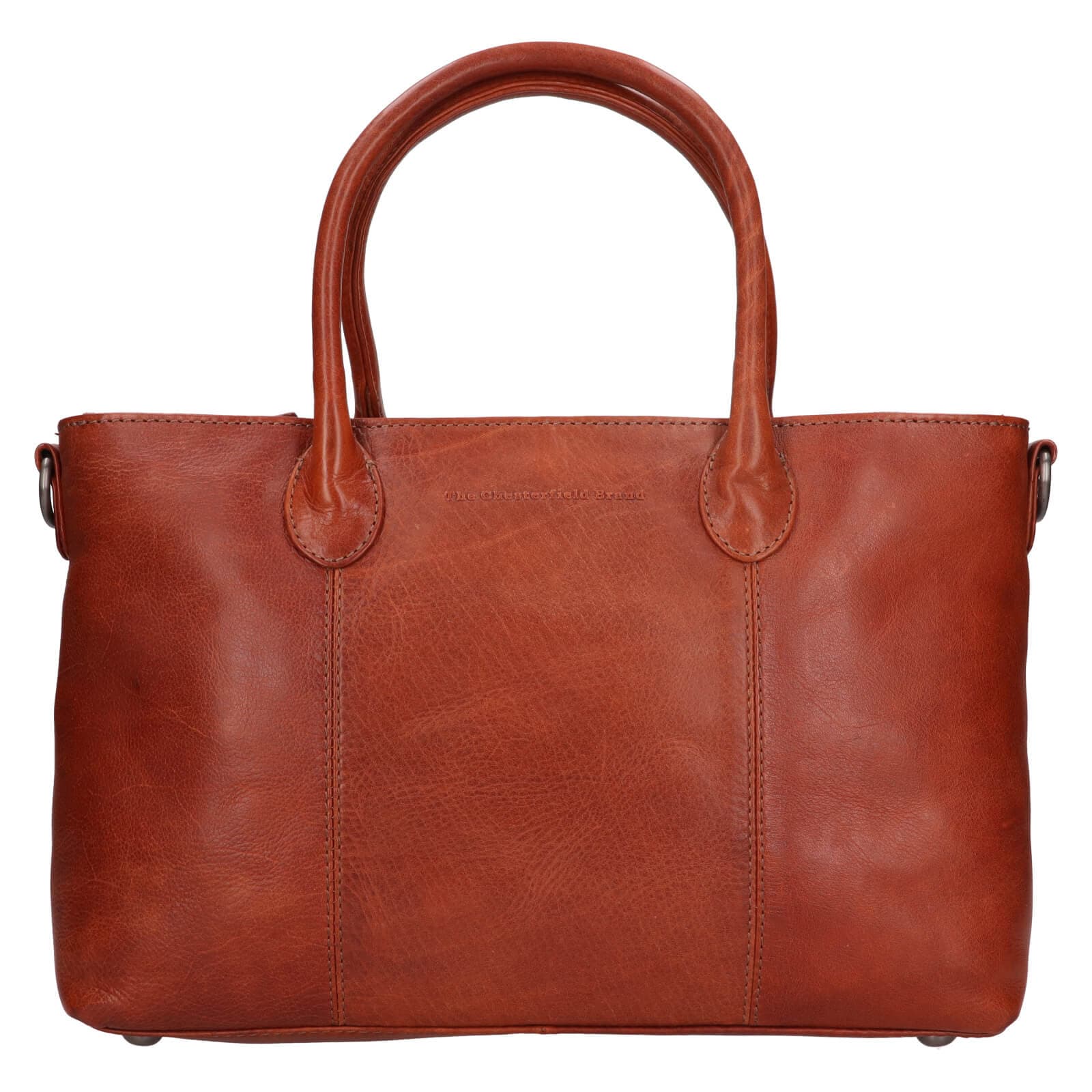 Kožená shopper kabelka The Chesterfield Brand Pergamino, hnědá