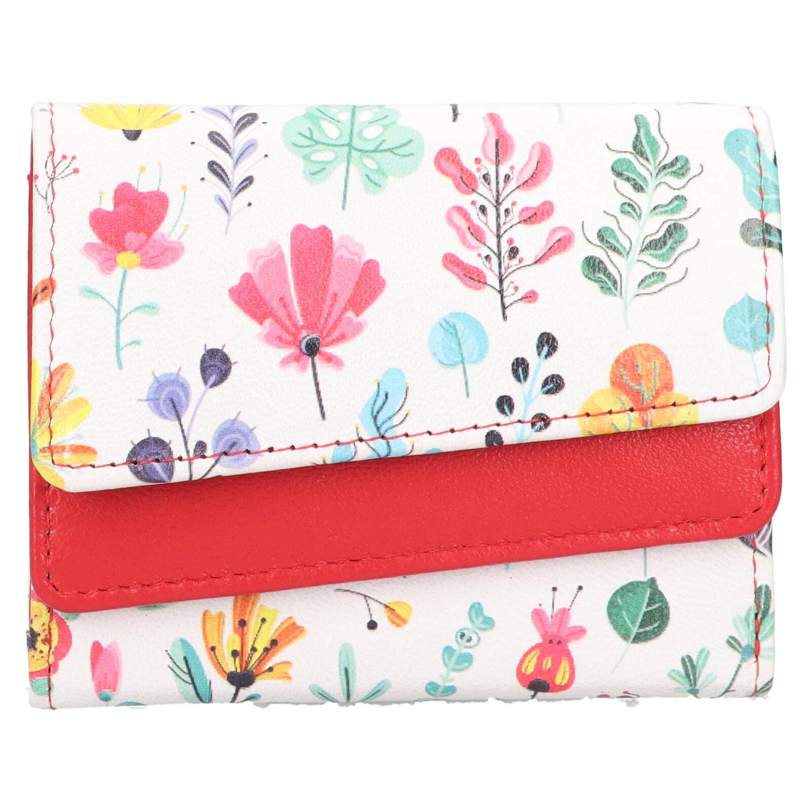 Kožená peněženka DD Anekta Flower, vícebarevná