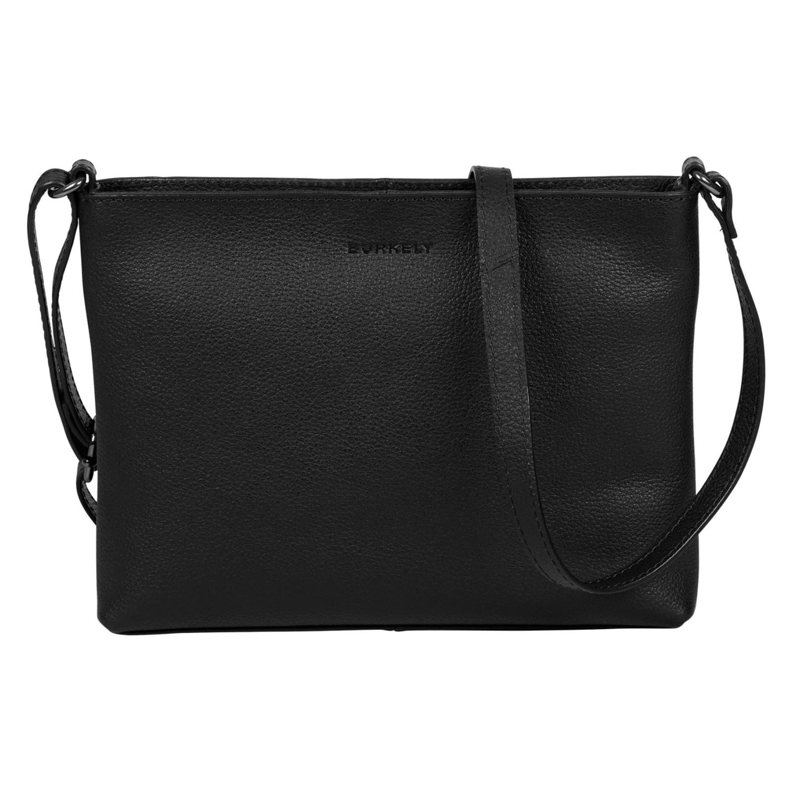 Crossbody kožená kabelka Burkely Jane, černá