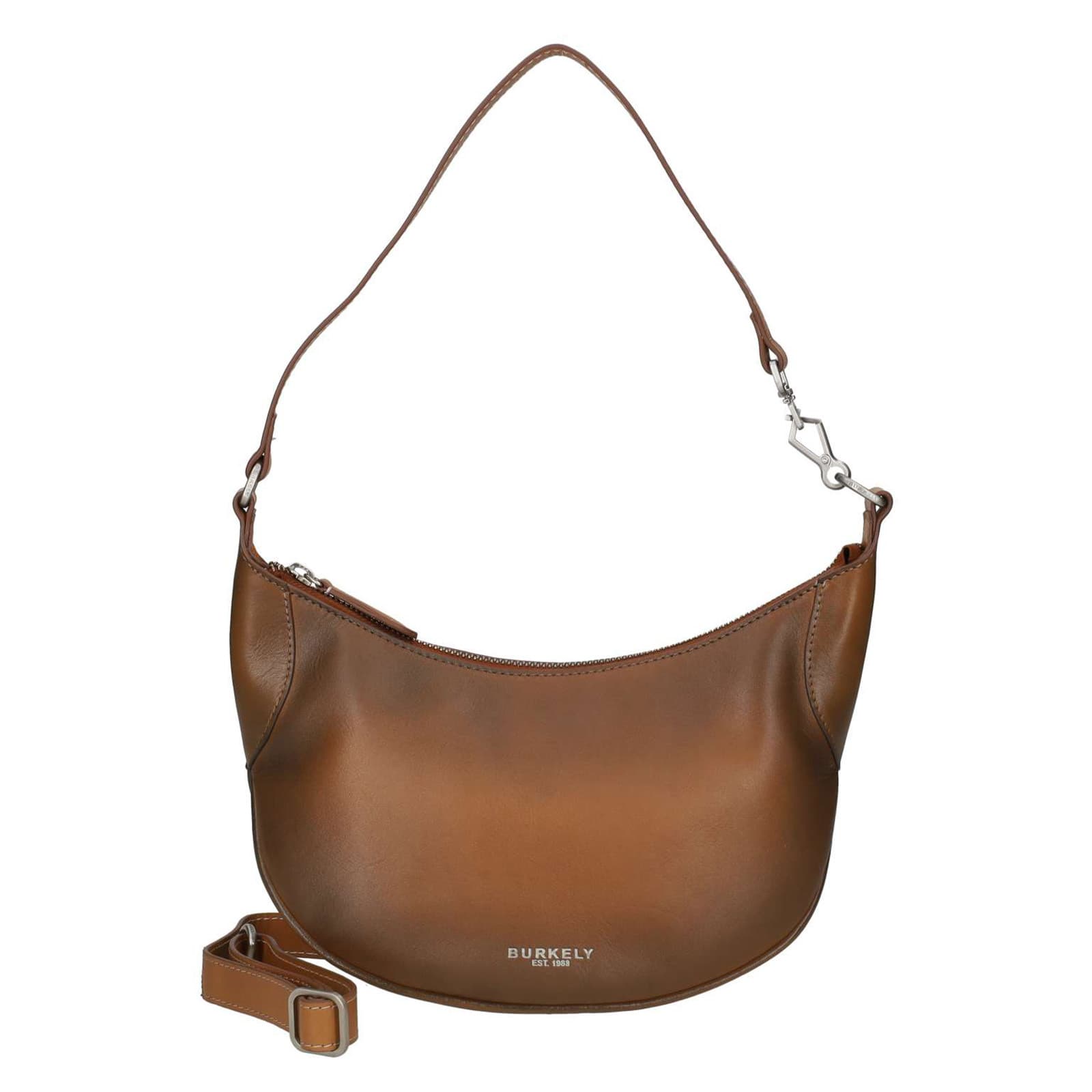 Crossbody kožená kabelka Burkely Estero, hnědá