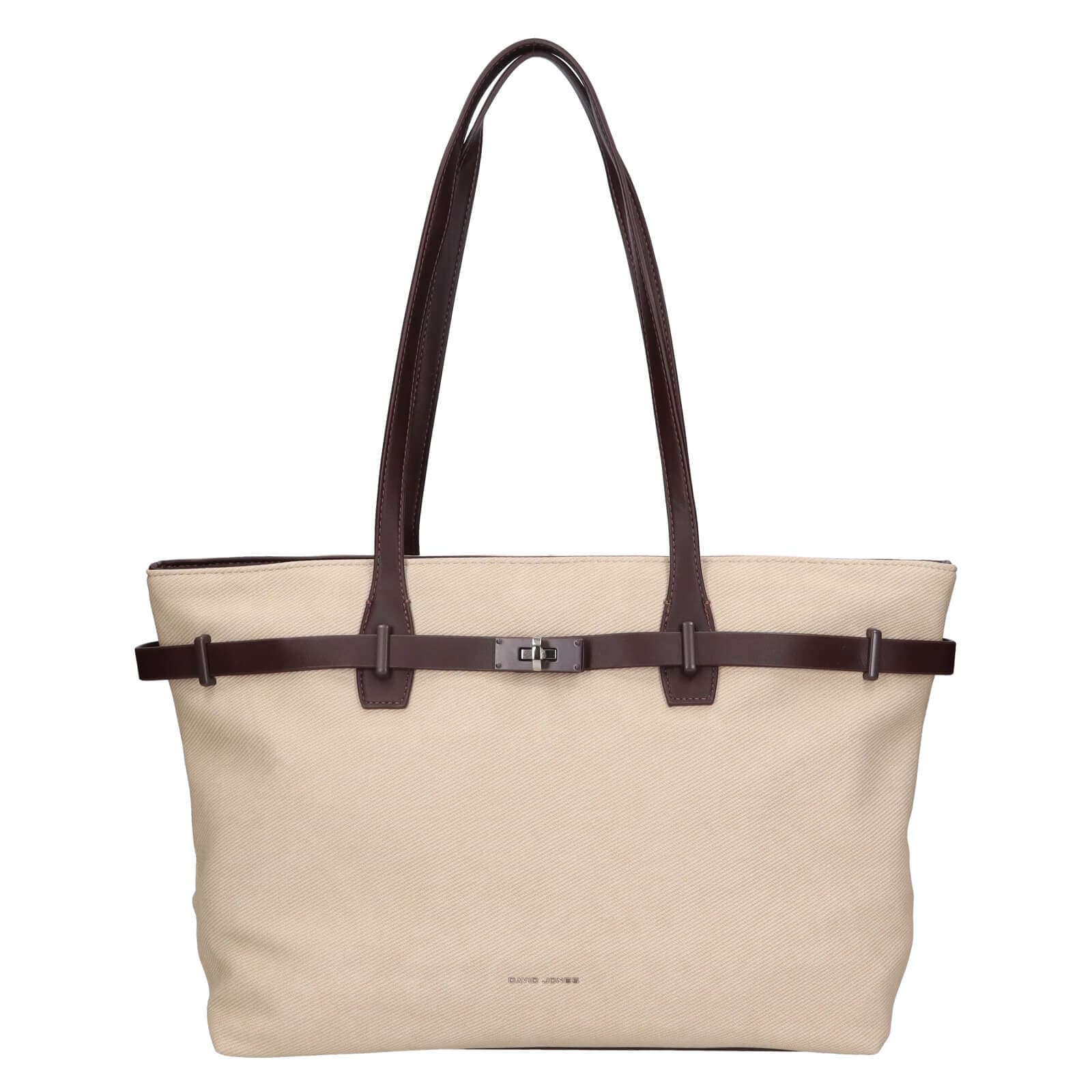 Shopper kabelka David Jones Isaline, krémová