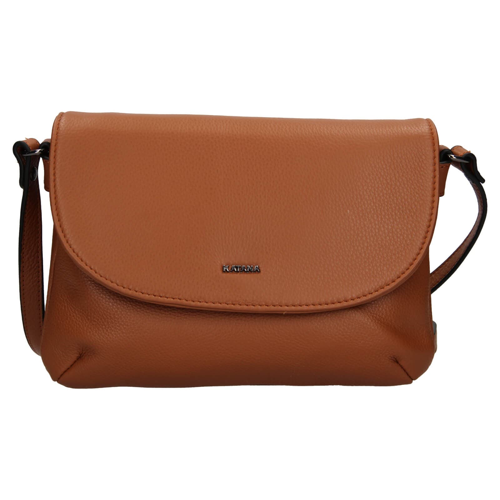 Kožená crossbody kabelka Katana Felipa, hnědá