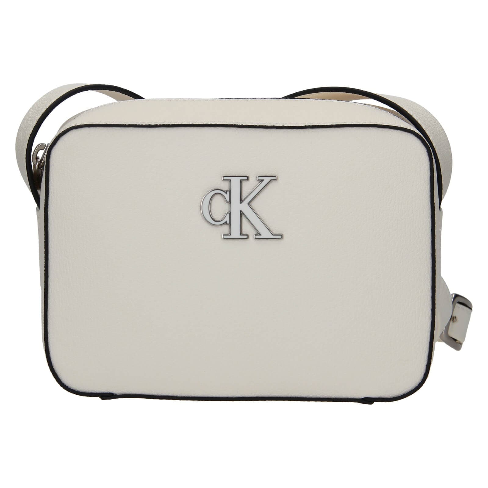 Crossbody kabelka Calvin Klein Stalle, krémová