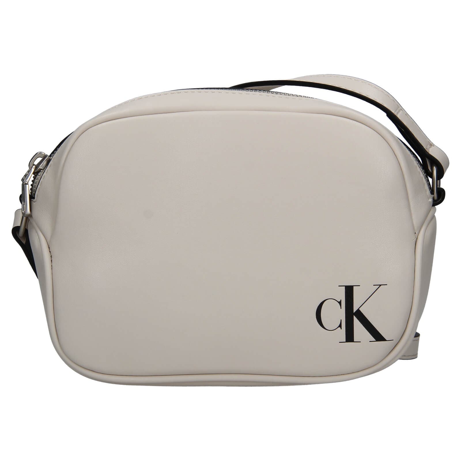 Crossbody kabelka Calvin Klein Sleek, béžová